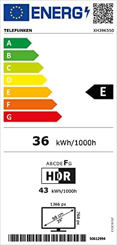 Telefunken Xh39k550 39 Smart Tv Hd Ready Hdr Triple Tuner 6 Monate Hd Inklusive 2022 6785