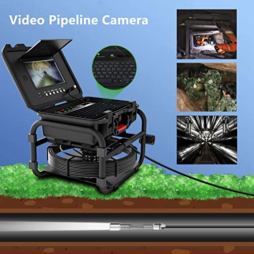 Kanalkamera, 9 Farbbildschirm Pipeline Inspektion Kamera mit DVR Funktion  